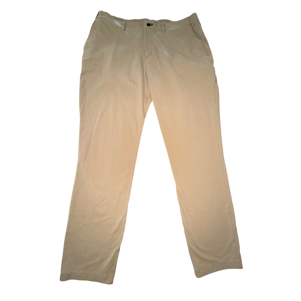 Public Rec Dealmaker Chino+ Pants Mens 42x34 Tan Performance Golf
